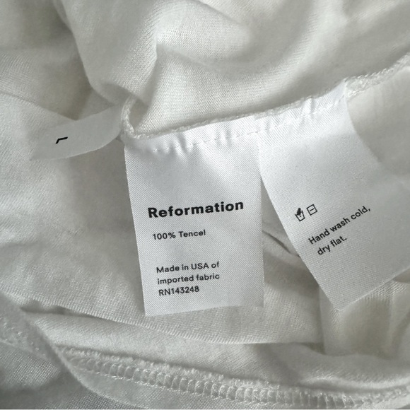 Reformation Jeans White Trop Bodysuit - Picture 6 of 8